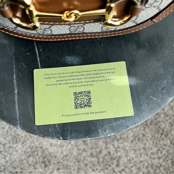NEW with tag Gucci GG Supreme Horsebit 1955 Mini Rounded Shoulder Bag - Picture 9 of 16